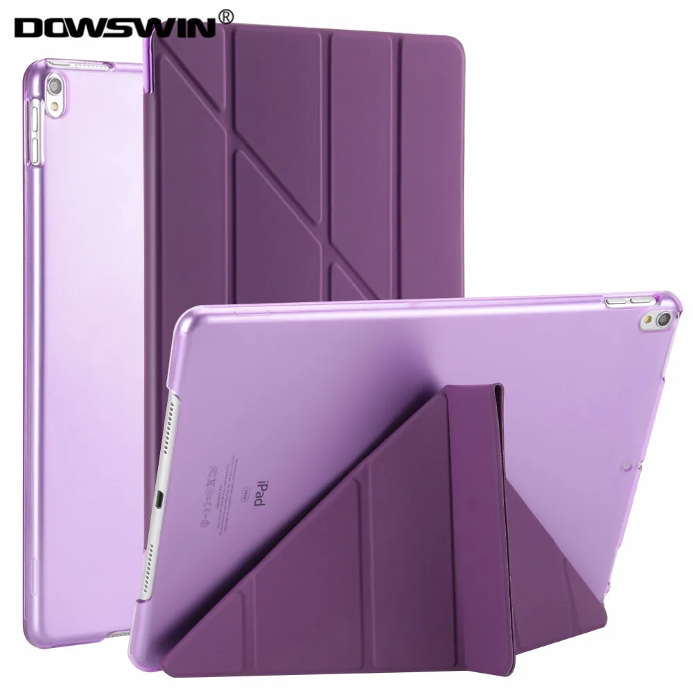 DOWSWIN Чехол для iPad Pro 10,5 Air 3 Искусственная кожа чехол задняя крышка чехол-книжка с функцией подставки и магнитной защелкой Чехол для iPad Pro 10,5 дюймов - Цвет: purple
