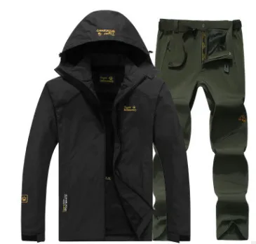 black and green Лыжный костюм, Женская куртка, лыжный костюм, ветрозащитный, теплый водонепроницаемый, аварийная одежда, костюм для горного туризма - Цвет: black and green