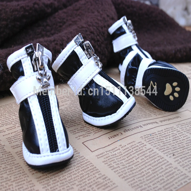 Высокое качество из искусственной кожи собаки обувь удобные дышащие сапоги