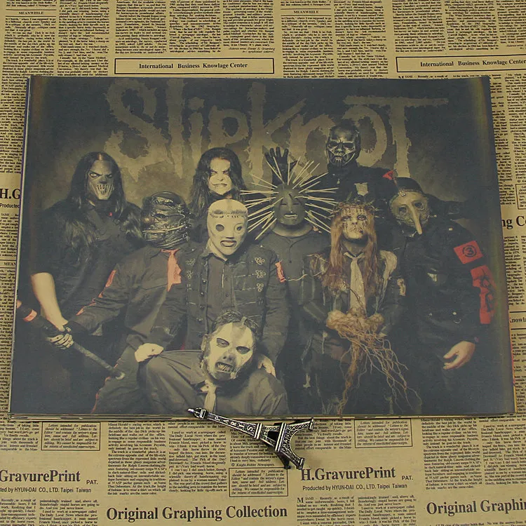 Slipknot slipknot Ретро Рок постер для бара/кафе бумажная декоративная картина|Рисование
