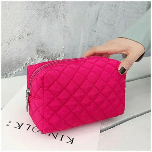 Rose Red Новая женская Многофункциональная портативная косметичка для путешествий, чехол для макияжа, косметичка, органайзер для хранения туалетных принадлежностей, черный, синий, розовый, фиолетовый, оранжевый - Цвет: Rose Red