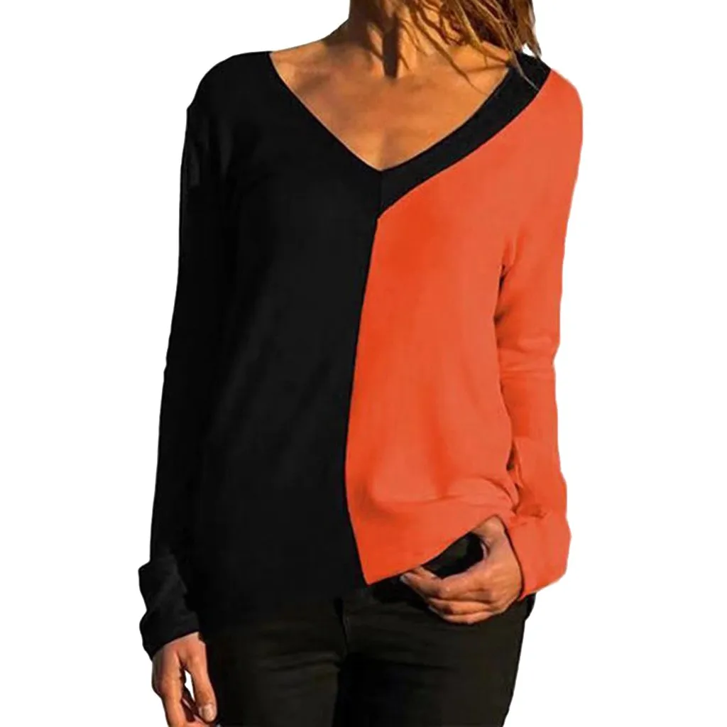 Женская блузка с длинным рукавом повседневная большого размера|Блузки| |