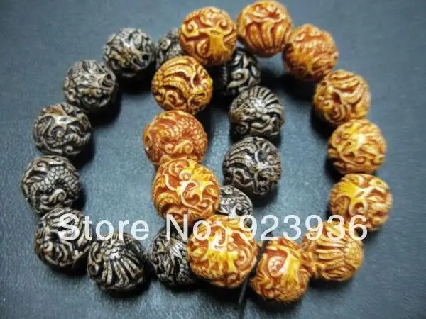 2 шт. Тибетский мужской крутой браслет с бусинами из дракона и феникса Байкерский