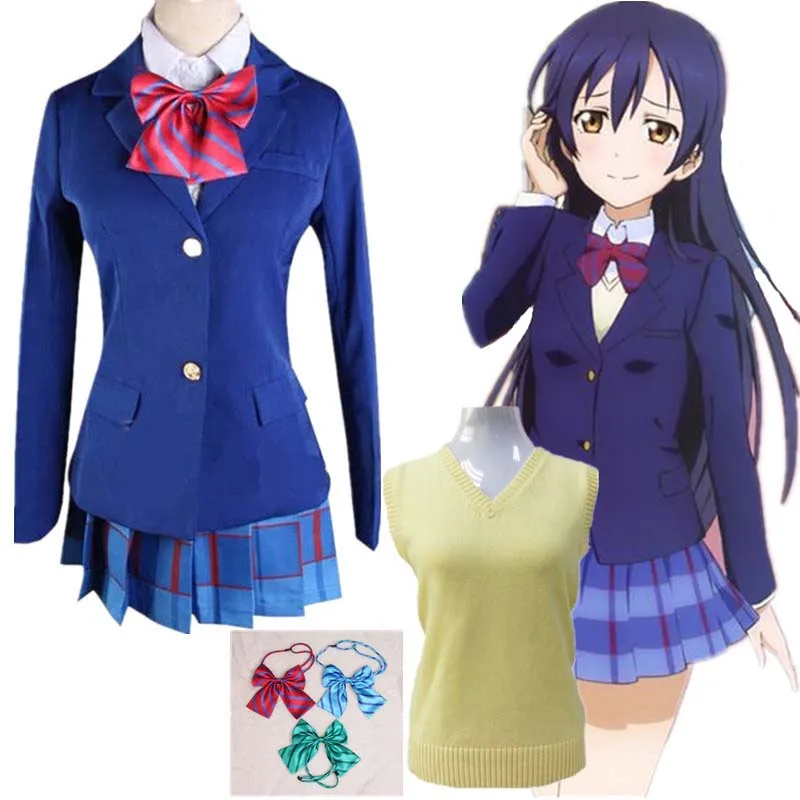 Love Live/костюмы для косплея милая школьная форма студентов полный комплект свитер