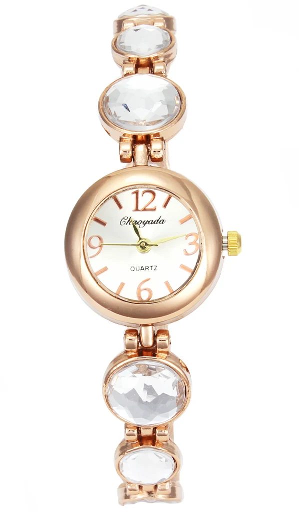 Large Crystal Bracelet Necklace Watch Women Ladies Gift Fashion Female Stainless Steel Chain Woman Wrist Watches New | Наручные часы