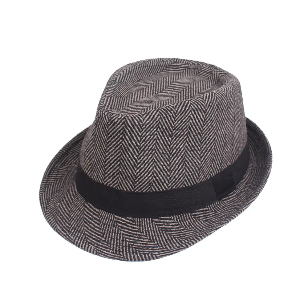 Новая мода fedoras джаз шляпа для мужчин и женщин Зимняя шляпа шерстяная смесь Кепка Уличная Повседневная шляпа gorras - Цвет: Темно-серый