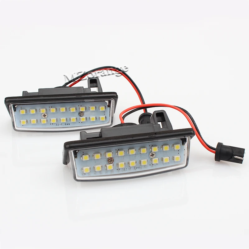 2x без ошибок 18 3528 SMD светодиодный номерной знак лампа автомобильный светильник Подходит для Nissan TEANA J31 J32 Maxima Cefiro Altima Rogue Sentra