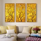 Большая Классическая картина золотые фруктовые деревья птицы настенное искусство холст картины Винтаж Домашний Декор для гостиной искусство в китайском стиле