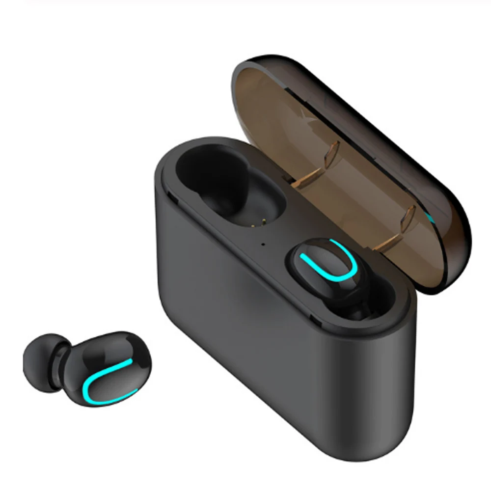 B Q32 TWS, беспроводные Bluetooth 5,0 наушники, свободные руки, настоящие беспроводные стерео наушники, 1500 мАч, зарядка, Bluetooth, беспроводные наушники - Цвет: B