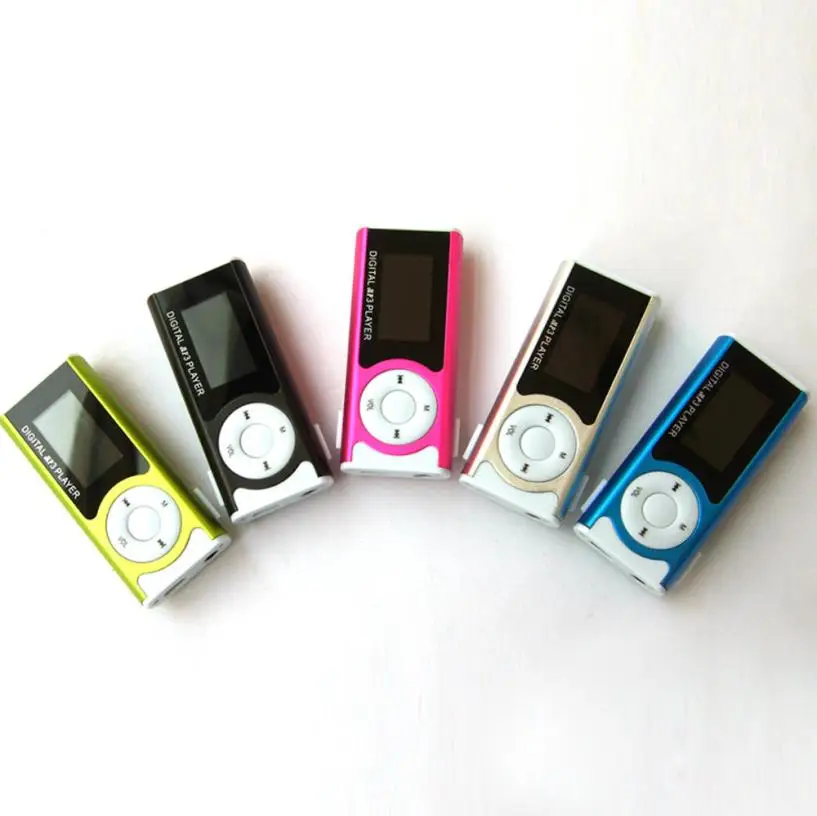 MP3 плеер поддержка 16 Гб Micro SD TF карта USB зажим мини LED Портативный ЖК Jun30