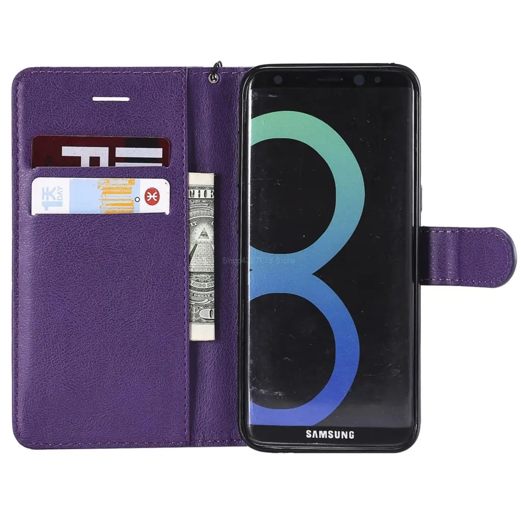 Чехол книжка с твердая цветная обложка для Samsung Galaxy S8 S 8 G950 G950F G950FD SM портмоне
