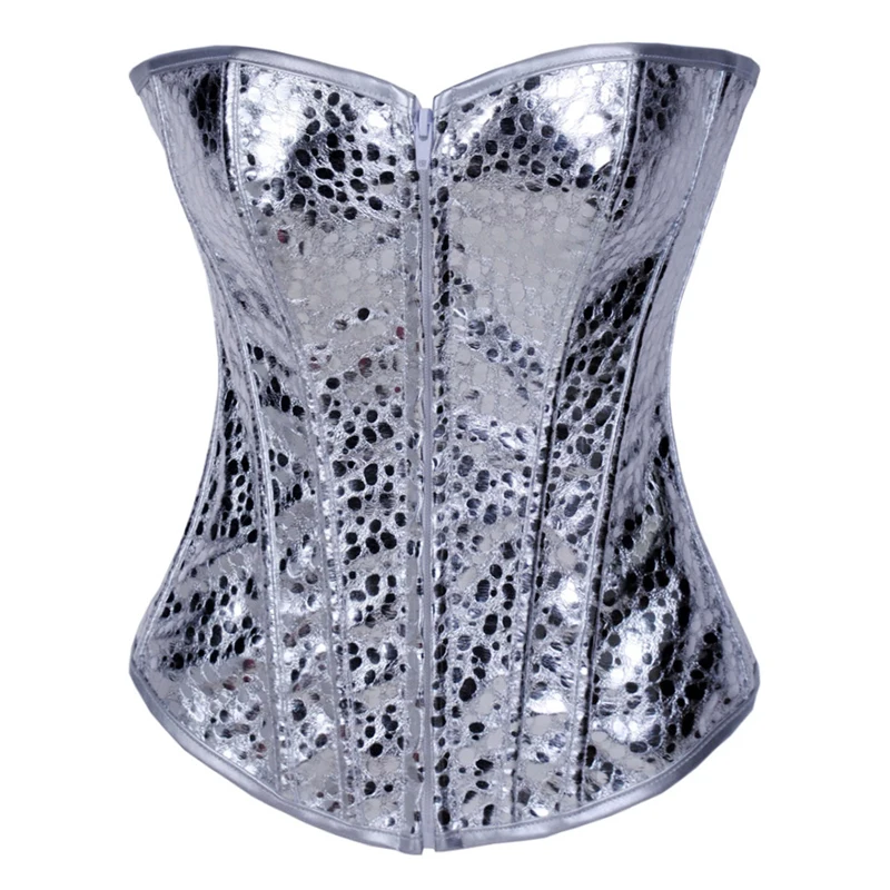 Золотой корсет готический в стиле стимпанк утягивающий для тела кожаный под