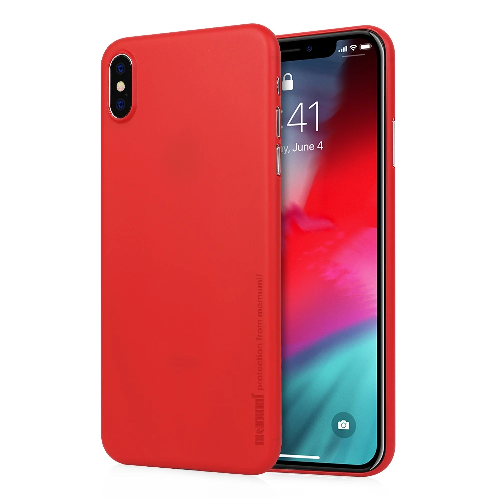 Чехол memumi для iPhone XS Max 6,5, ультратонкий 0,3 мм PP матовый чехол для iPhone Xs Max Тонкий чехол для телефона с защитой от отпечатков пальцев