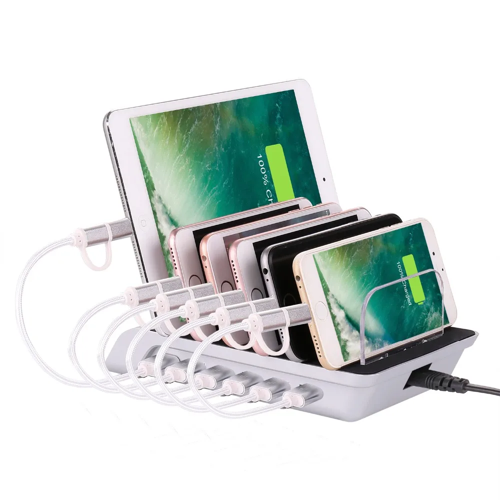 6 портов USB зарядное устройство для телефона многопортовая зарядная настольная
