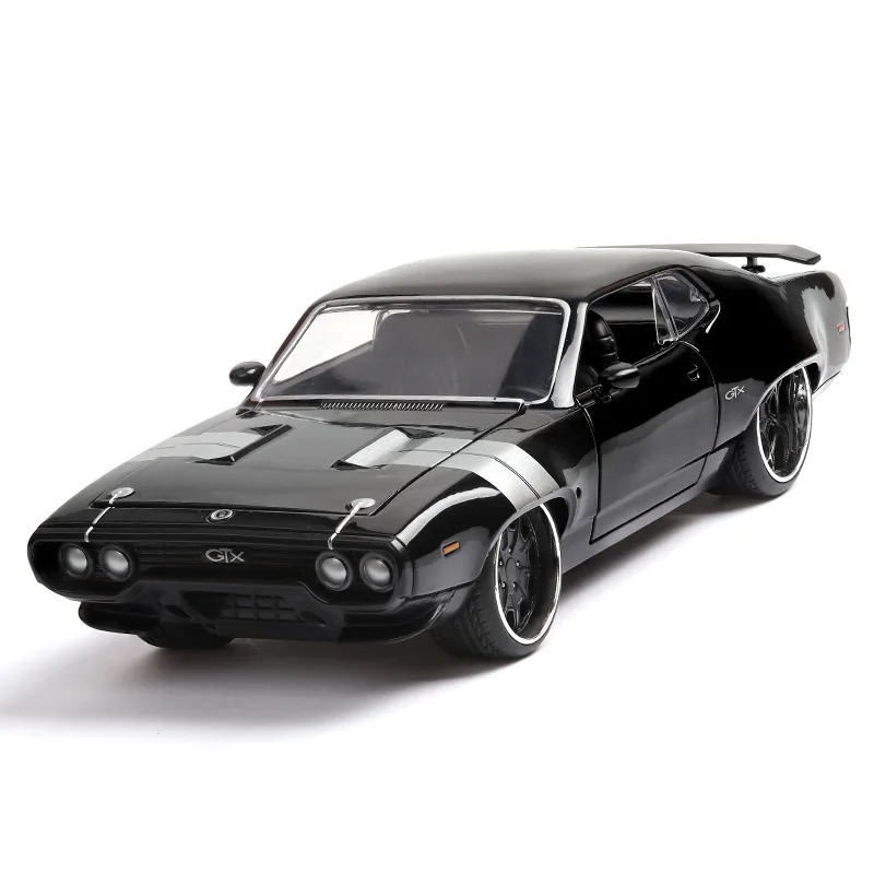 1:24 Плимут-GTX легкосплавный автомобиль Fate of The Furious Dodge Mustang модель автомобиля 4 открывающаяся дверная игрушка автомобиль игрушки для детей Подарки