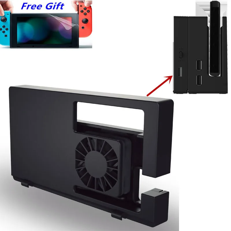 Внешний охлаждающий вентилятор совместимый с Nintendo Switch Dock Turbo Cooler для NS Nord
