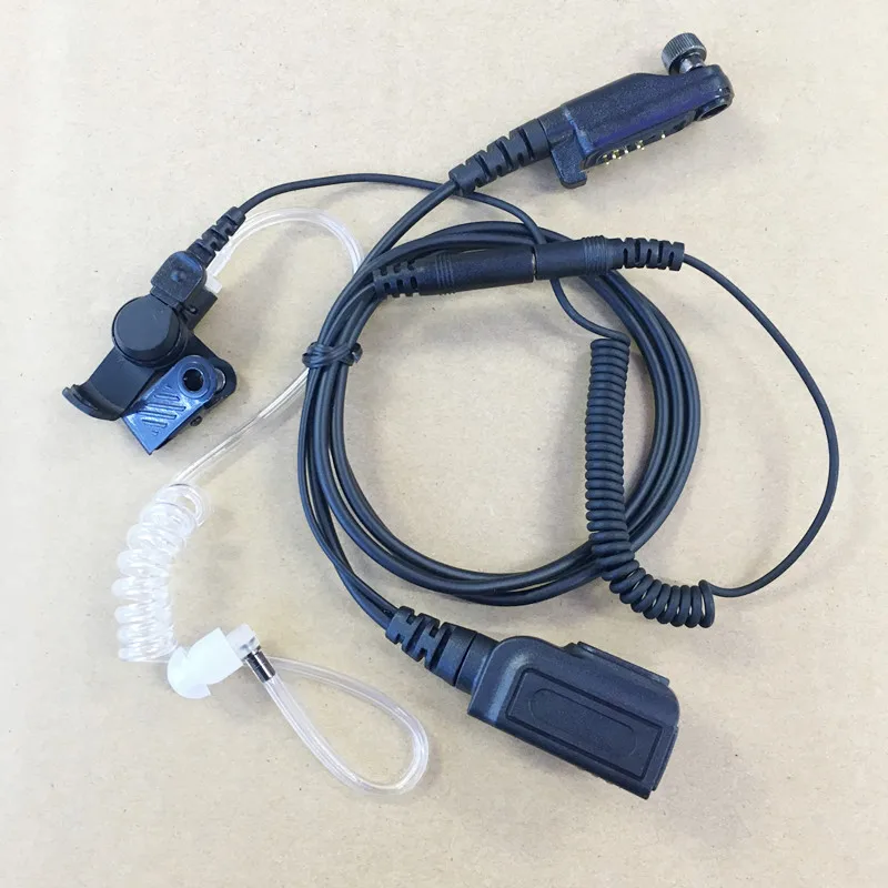 Зажимный воротник PTT Акустическая трубка телескоп изогнутые наушники для Hytera PD600