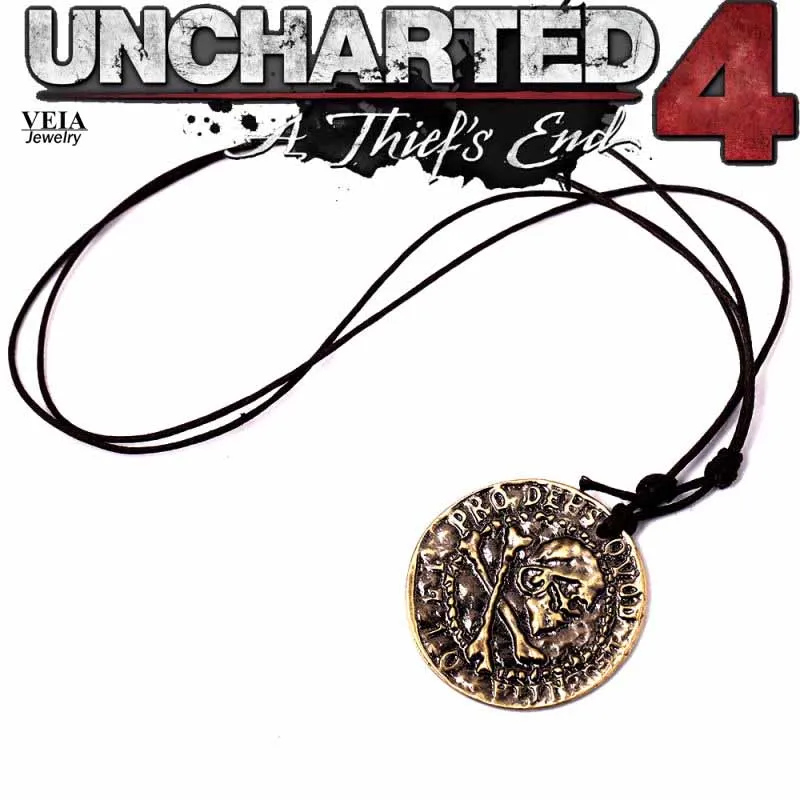PS4 неизведанное 4 A вор конец металла кулон ожерелье Ограниченная Коллекция