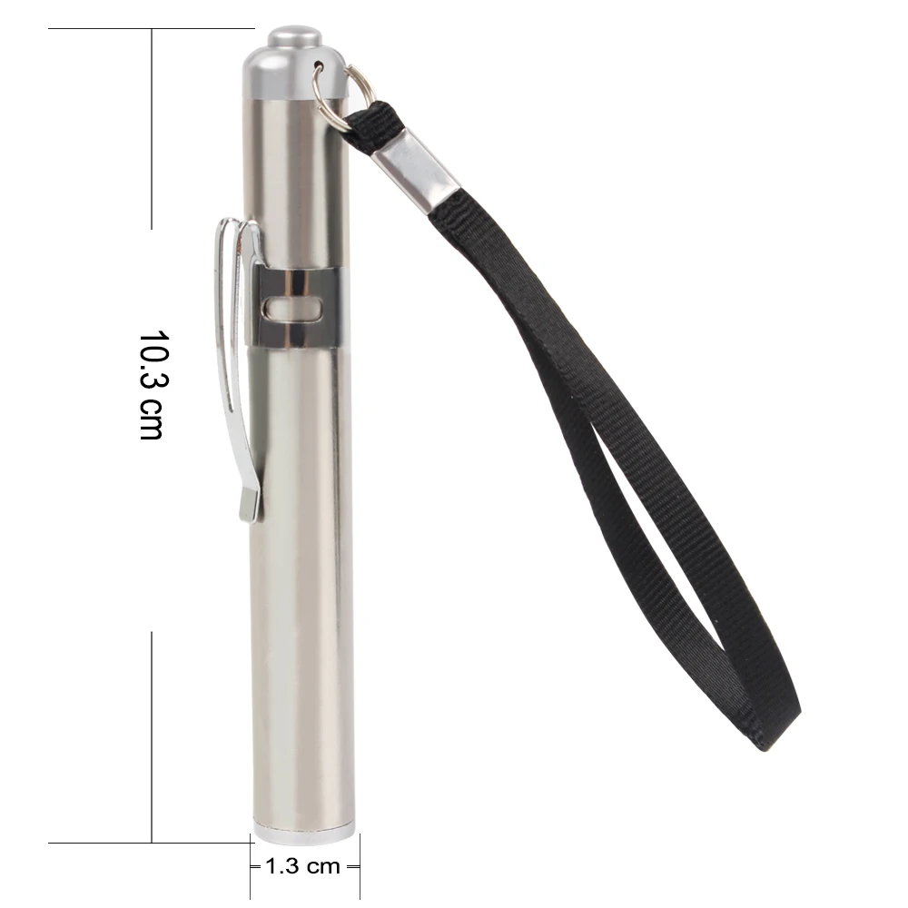 

Mini Stainless Steel Flash Light With Keychanin Lanterna Torches LED Flashlight Round Moon Shape