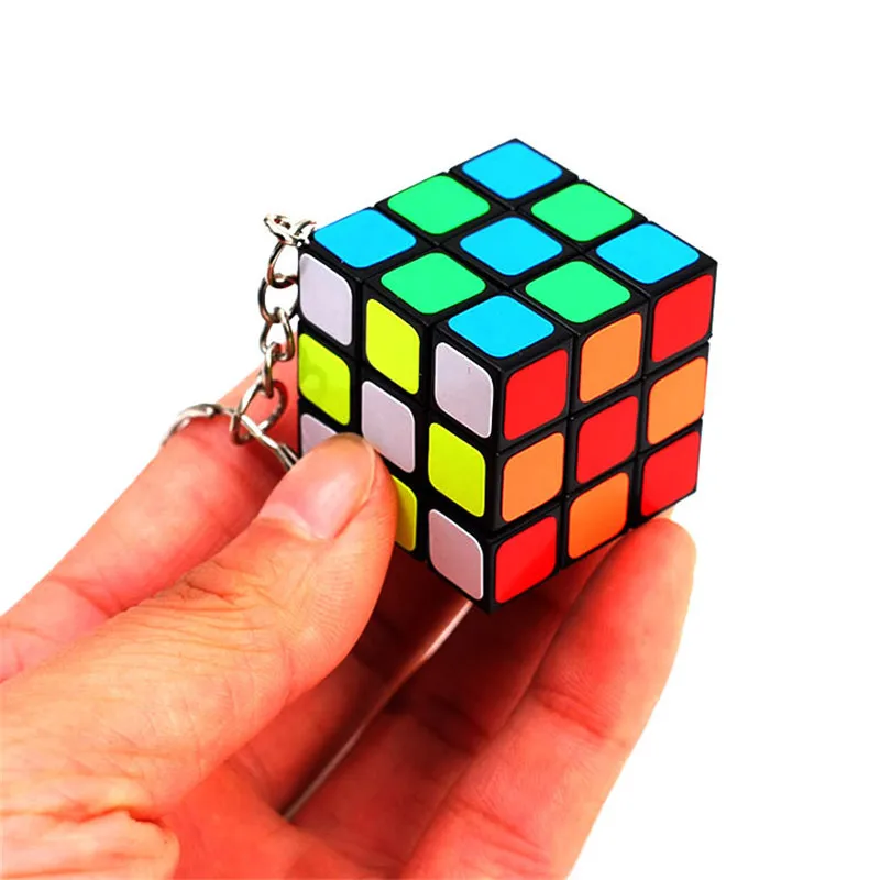 Новый волшебный куб брелок Профессиональный 3x3x3 скоростной пазл подвеска Мини