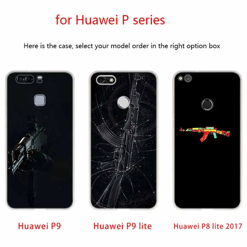 Чехол AK47 для телефона Huawei P40 P9 P10 P20 P30 Lite чехлы Pro P Smart 2019 мягкий чехол | Мобильные