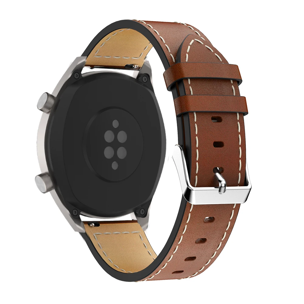 22 мм кожаный ремешок Ремешок Браслет для Samsung Gear S3 Frontier классический Huawei Watch GT 2