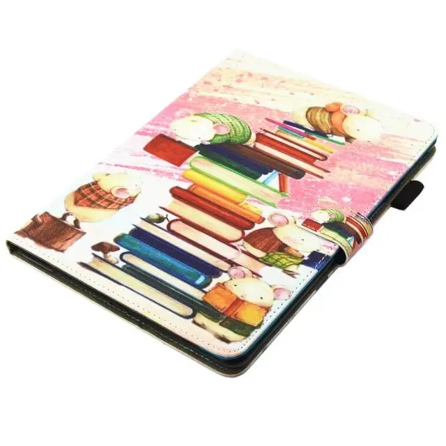 Модный чехол-книжка из мягкого ТПУ силикона и искусственной кожи с рисунком для