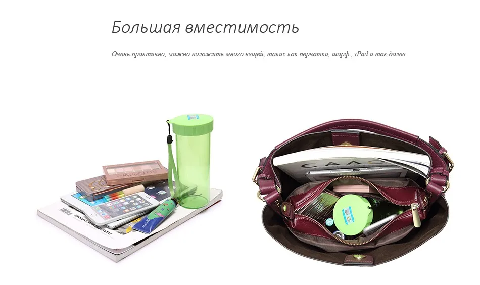 REALER 2шт./компл. женская сумка с короткими ручками из натуральной кожи, большая вместительная сумка на плечо для женщин, модная дамская сумка ведро, женские сумки