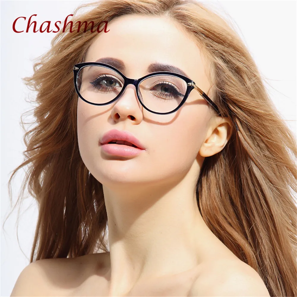 Chashma бренд TR 90 кошачий глаз стильные lentes opticos mujer маленькие очки для лица Модные