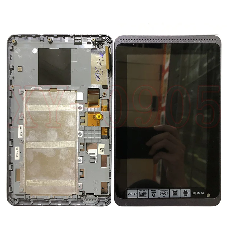Black Для acer Iconia Tab B1-720 B1-721 B1 720 красный черный ЖК-дисплей+ сенсорный экран стекло дигитайзер сборка+ рамка - Цвет: Black