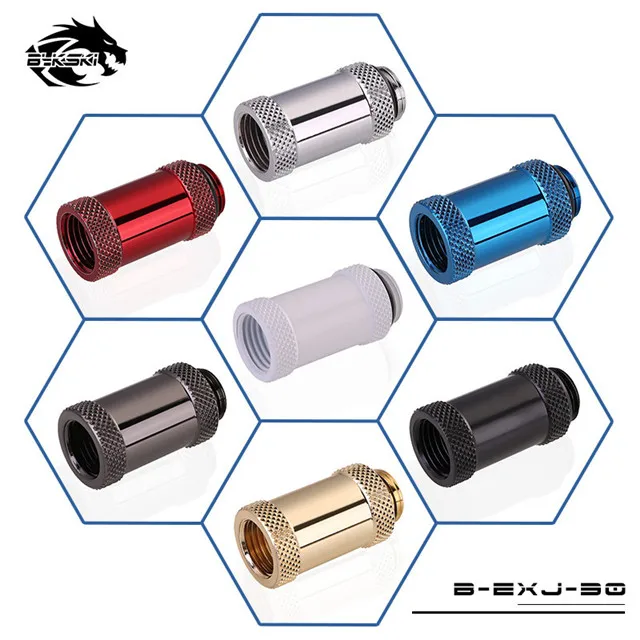 30mm Bykski B-EXJ-7.5mm-50mm штекер-f-удлинитель фитинги бутик Алмазный Узор G1/4 мужские фитинги с внутренней резьбой стиль водяного охлаждения - Цвет лезвия: 30mm