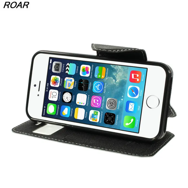 Для iphone 5S случае рев Корея Необычные Дневник Вид из окна Магнитный кожаный чехол