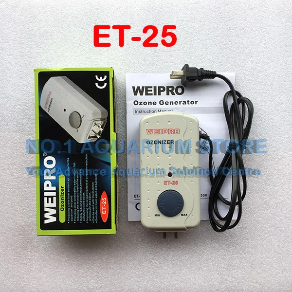 ET-25 Weipro ET-25 ET-50 ET-100 ET-200 Озон Генератор озонатор работает с ОВП контроллер Коралловый Риф Морской аквариум пресноводный жемчуг - Цвет: ET-25