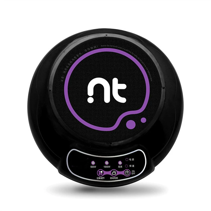 Домашняя электрическая индукционная плита 2000 Вт водонепроницаемая черная