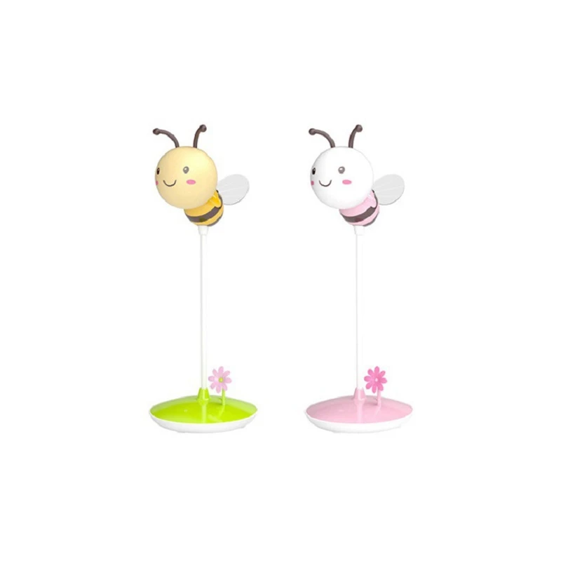 Creative USB LED Bee Night Lamp Charging Touch Dimming Table Baby Children Sleeping Bedroom Light Home Decorated | Лампы и освещение