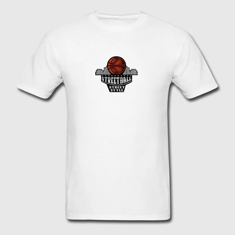 Новый стиль футболка Для мужчин хип хоп Топ Bsketball мяч Sporter стритбол вектор комично