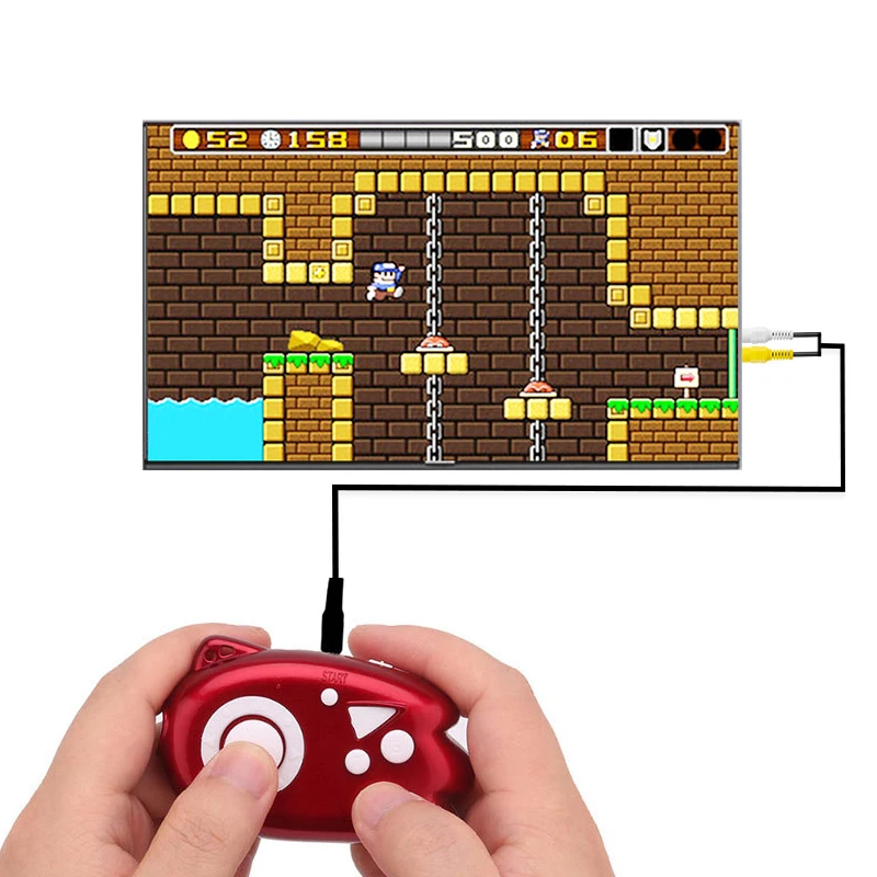 Мини консоль для видеоигр в ретро стиле 8 бит игровой плеер со встроенными 89