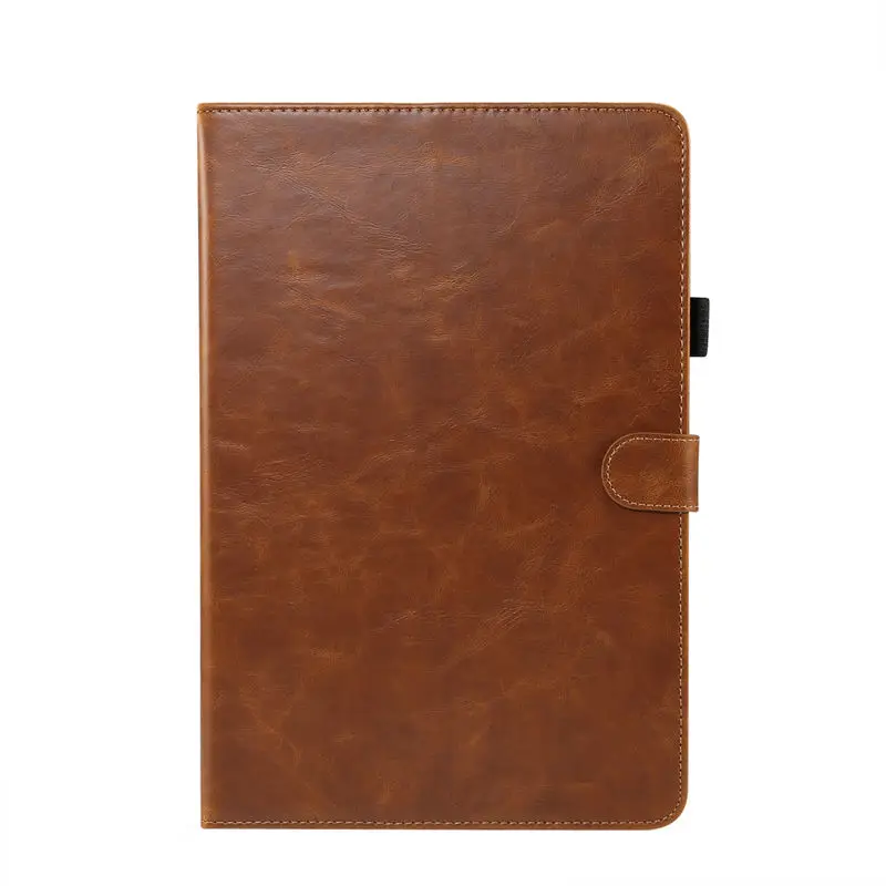 Light brown Роскошный чехол для huawei MediaPad M5 lite 10 BAH2-L09/W09/W19 10," чехол для планшета из искусственной кожи с подставкой+ пленка+ ручка - Цвет: Light brown
