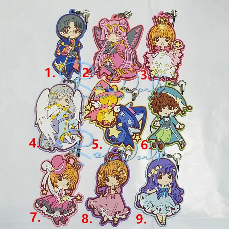 1 шт. аниме Keychian Япония Аниме карта Captor Sakura брелок CARDCAPTOR SAKURA Kero полный с символом