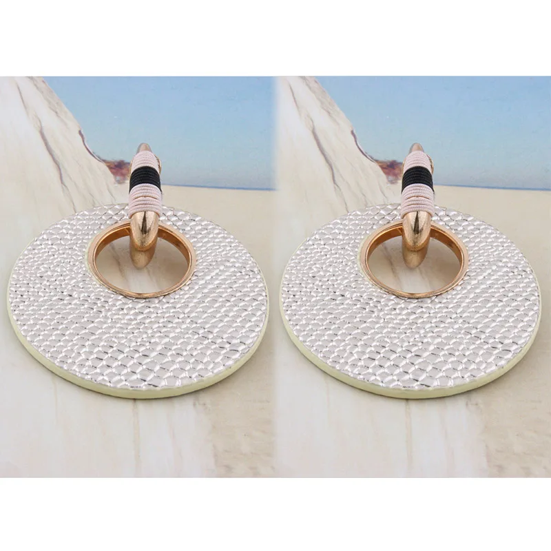 Длинные серьги подвески NeeFu WoFu круглые модные кожаные с тигром брендовые большие