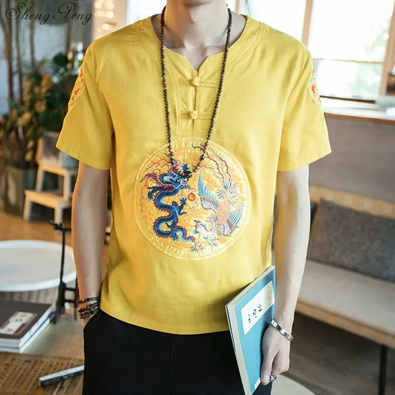 Traditional chinese clothing for men oriental mens kungfu traditional shirt Q712 |