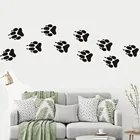 Волчья лапа печать наклейка на стену набор anmial Наклейка на стену для мальчика виниловый Декор для спальни Собака Лапы наклейки Декор украшение комнаты JJ016