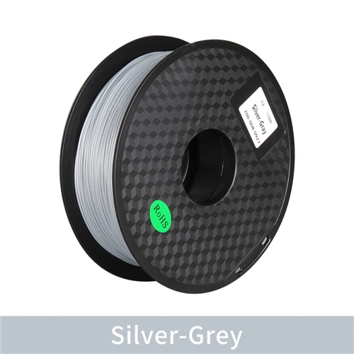 Silver-Gray PLA 1,75 мм нити 1 кг печати красочные материалы для 3D-принтеры экструдер ручка Радуга Пластик аксессуары черный, белый цвет цвета красный, серый - Цвет: Silver-Gray