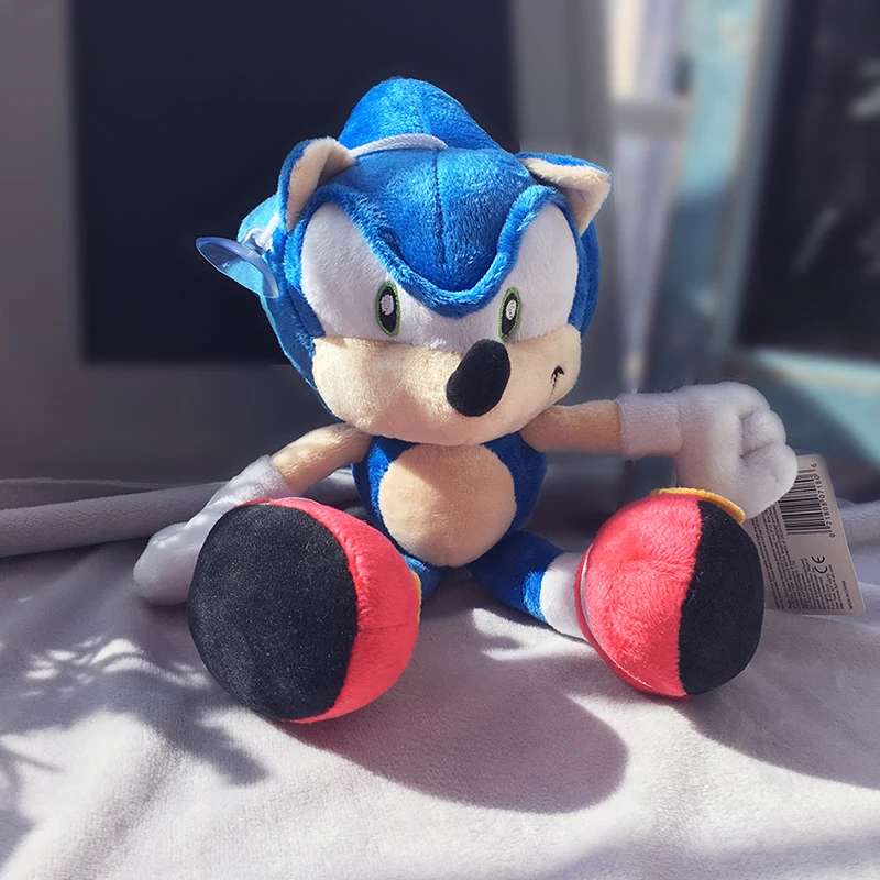 Аниме Кукла Плюшевые игрушки Sonic 28 см синий плюшевый Соник милые мягкие детские