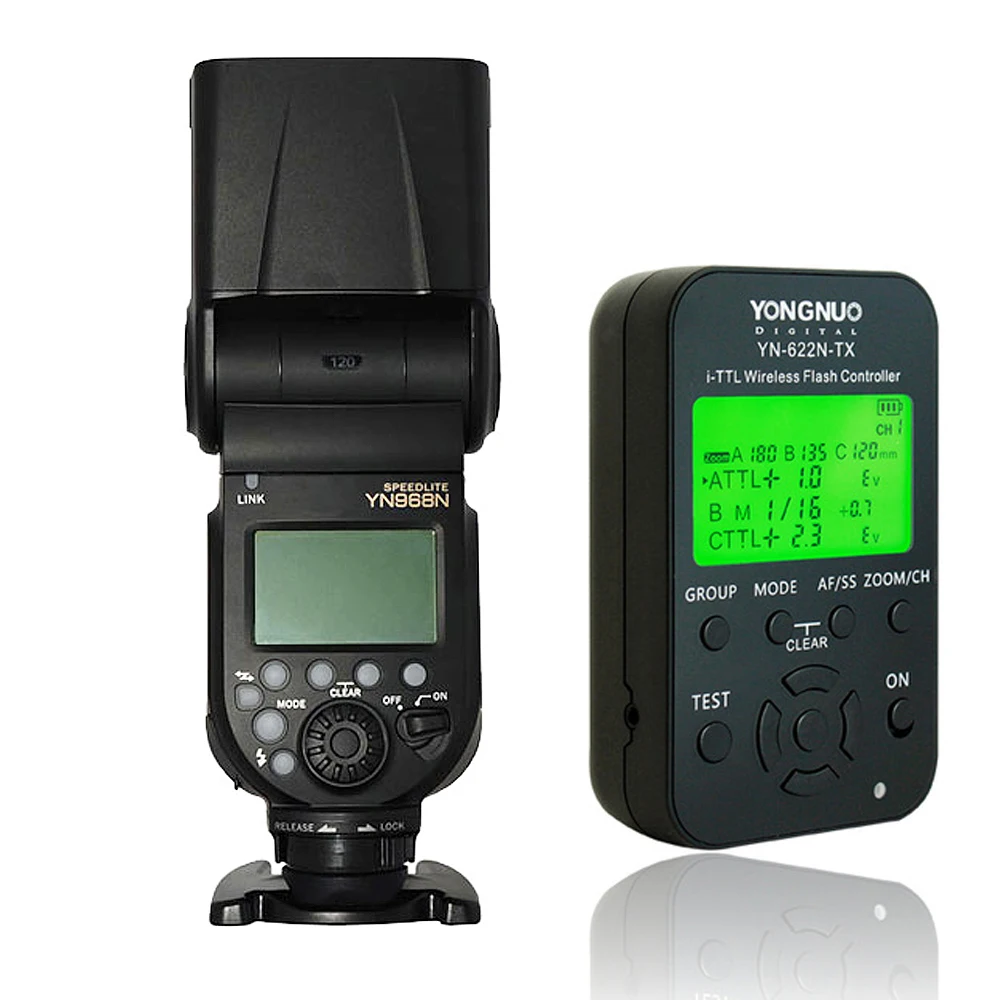 Беспроводная вспышка YONGNUO YN968N Speedlite TTL 1/8000 с LED для Nikon DSLR триггером вспышки|speedlite