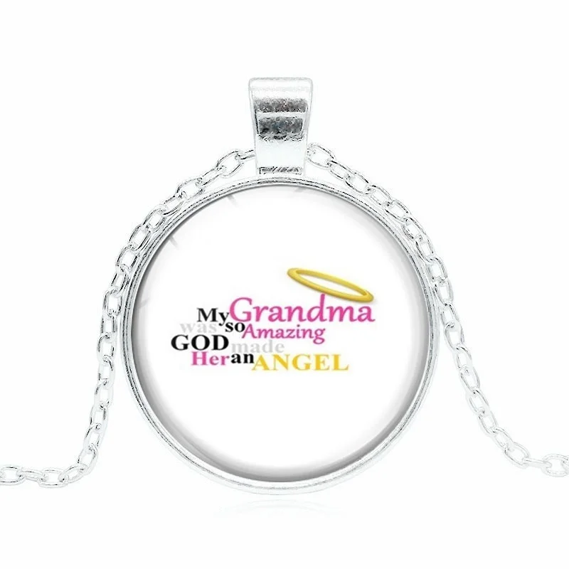 Моя бабушка была так удивительным Богом сделала ей ангел кулон ожерелье Рип