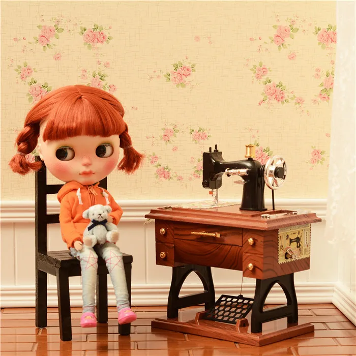 Швейная машина ностальгия доступна для 1/6 BJD Blythes JB PULLIP AZONE DAL кукла реквизит