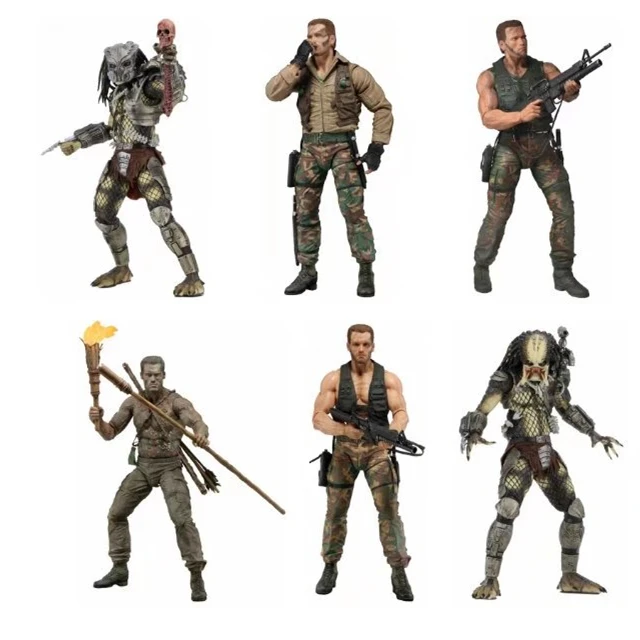 18 см NECA Хищник джунгли экстракция Маскировка голландские охотники джунглей ПВХ