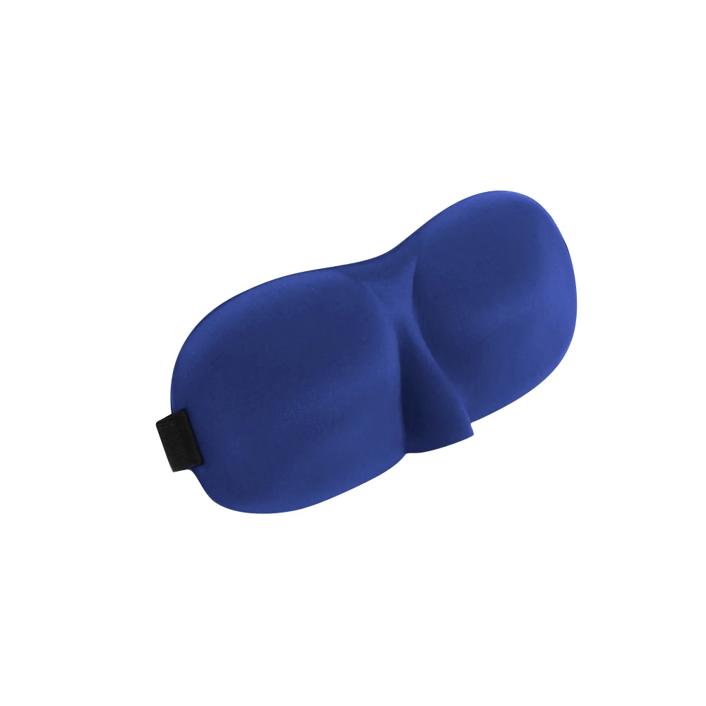 Blue Наружная дорожная маска для сна модная маска для сна с повязкой на глаза чехол светильник Губка Тени для век маска черный/красный/синий - Цвет: Blue