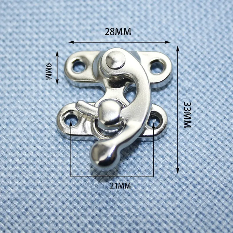 Silver Sewing Bag Iron Clasp Closure Box Chest Suitcase Case Vintage Toggle Latch Buckles 28*33mm 40Sets | Обустройство дома
